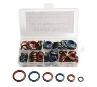 Solaughguy Set di 245 guarnizioni assortite in gomma siliconica O-For Ring Kit per idraulica gas automobilistica riparazione rubinetto M6-M30 con scatola portaoggetti di lunga durata (100 pezzi)