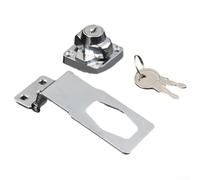 Solaughguy Set di serrature in lega con serratura con chiave di sicurezza per armadi, cassetti, capannoni, armadietti, porte per animali domestici, compatibile con porte da 6,3 cm, 7,6 cm, 10,2 cm