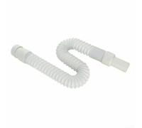 Solaughguy Sifone flessibile in plastica per scarico del lavandino, 36-80 cm, regolabile, tipo S, con filo in acciaio inossidabile, per il drenaggio del bagno e della cucina