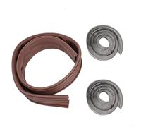 Solaughguy Striscia di guarnizione per porta per uso domestico, in PVC e feltro inferiore resistente alle intemperie, antipolvere, insonorizzata, larghezza regolabile fino a 55 mm, lunghezza 90 cm