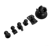 Solaughguy Supporto a ventosa da auto per Dash Cam Holder Strong Grip PVC Base giunto girevole GPS DVR Staffa parabrezza cruscotto fissaggio Fit nero