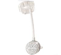 Solaughguy Supporto a ventosa per asciugacapelli, per bagno, senza trapano, con braccio regolabile a 360°, gestione del cavo e utilizzo a mano, si adatta alla maggior parte degli asciugacapelli, in