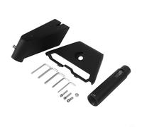 Solaughguy Supporto da parete standard per piatto, compatibile con modelli V3/Gen 3, staffa in lega di alluminio per installazione a parete esterna, supporta tubi rotondi e (nero)