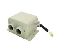 Solaughguy Termoventilatore portatile per auto, 12 V, 400 W, per sbrinamento parabrezza e camion, presa d'aria a doppio foro, struttura in metallo, riscaldamento a 80 °C, (12 V 400 W)