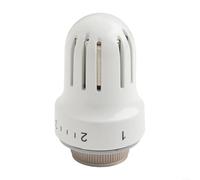 Solaughguy Testina termostatica per termosifone, attacco filettato M30 x 1,5, valvola di riscaldamento TRV, ricambio con sensore di temperatura e protezione antigelo, bianca