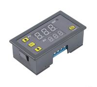 Solaughguy Timer digitale per modulo relè 220 V con doppio display a LED, interruttore programmabile per accensione e spegnimento, diverse modalità di lavoro tra cui ciclico e