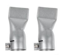Solaughguy Ugello per saldatura in acciaio inox per pannelli in plastica, design piatto a collo largo, 40 mm, 2 pezzi, resistente al calore, antiruggine, compatibile con la maggior parte dell'aria