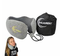 SOLAURENT Cuscino da viaggio. Cuscino in memory foam. Cuscino da viaggio. Cuscino Cervical. Cuscino antidolorifico Girocollo aereo. Qualità Oekotex e Certi-Pure