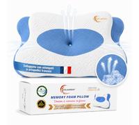 SOLAURENT MorphéaLux® Cuscino Ergonomico Cervicale Anti-Dolore, Cuscino per il Collo Ortopedico, Forma Farfalla per Tutte le Posizioni, Anti-Ronflio e Apnea Posizionale