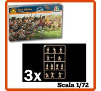 Soldatini Italeri scala 1/72 figurini di plastica Scots infantry 6136 scatola