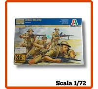 Soldatini Italeri scala 1/72 figurini in plastica WWII British 8th Army 6077