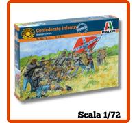 Soldatini Italeri scala 1/72 guerra civile americana Confederate Infantry 6178