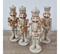 Soldatini schiaccianoci d'appoggio bomboniere battesimo 12pz in resina