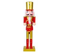 Soldatino Schiaccianoci Di Natale - Decorazioni Natalizie Schiaccianoci In Legno | Figure Di Soldatini In Legno Tradizionali Dipinti | Decorazioni Festive Da Collezione Per Il Piano Del Ca-mino (C)