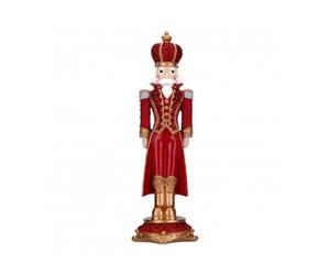 Soldatino schiaccianoci Timstor rosso-oro 45,5 cm 234237