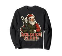 Soldato Claus Militare Santa Buon Natale Forze Armate Felpa