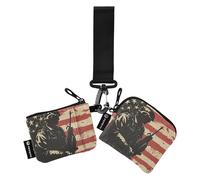 Soldato dell'esercito con pistola per la festa dei veterani della guerra del Vietnam nazionale del Vietnam, 5 custodie per carte da donna, porta cambiamenti, piccola borsa rimovibile con tasca con