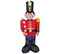 Soldato Di Natale Gonfiabile Da 120Cm Con Bastoncino Di Zucchero