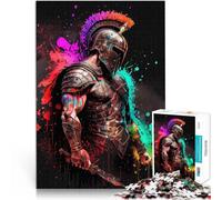 Soldato spartano Puzzle da 1000 pezzi per adulti Aiuta il cervello ad allenare i giocattoli che creano dipendenza per coltivare la pazienza Un'opera d'arte 38x26cm