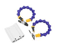 Soldering Helping Hands with Flexible ABS Arms & Aluminum Alloy Base | Adjustable Third Hand Tool for Welding/Jewelry Making/DIY | Removable Rubber Cover, 25cm Fixture Length (REXVTNSZb9wS-11)
