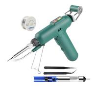Soldering Iron Kit - Elettrico Soldering Iron - 80 W Automatic Feed Pen with Adjustable Temperature - Fast Heating Welding Tool with Overheat Protection for Electronics Repair Jewelry Making