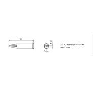 Soldering tip Chisel shaped 2.4 mm