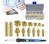 Soldering Tip | Threaded Inserts Set | Screw Inserts Set | Efficient Heat-resistant Solderings Tip | Precision Multifunctional Soldering Tips Kit For Industry, Home, Commercial Repair