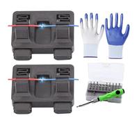 Soldering Wire Holder, Saldatura Clamp Stand, 6,9 x 4,9 cm / 2,72 x 1,93 Inch Circuit Repair Tool, Non-Slip Base, 1 set with Gloves Screwdriver for Electronics, Jewelry, Plumbing Projects