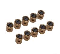 Solderless Brake Cable Nipple Screws 2mm Metal Fit(10) | Fits 2mm per max cable, screw-on design, no soldering needed, secure grip, black and gold finish
