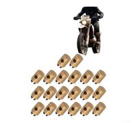 Solderless Brake Cable Nipple Screws 2mm Metal Fit(20) | Fits 2mm per max cable, screw-on design, no soldering needed, secure grip, black and gold finish