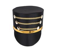 Soldier Hat, Drum Band Major Hat Marching Band Drummer Cosplay Costumes Party Hat (Black)