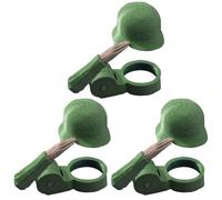 Soldier Salute - Tappo per bottiglia di birra riutilizzabile, creativo, antipolvere, divertente, per feste, bar, veterani, appassionati, verde, 3 pezzi