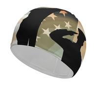 Soldier Saluting - Cuffia da nuoto per donne e uomini, resistente, antiscivolo, ad alta elasticità, per capelli lunghi e corti, trecce e dreadlock, mantiene i capelli asciutti