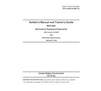 Soldier Training Publication STP 8-68A15-SM-TG Soldier’s Manual and Trainer’s Guide MOS 68A Biomedical Equipment Specialist January 2026