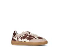 SOLDINI 80 Sneaker donna bianca/marrone in cavallino 36