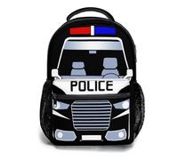 soldwellsd Zaino per bambini con cartoni animati, Auto della polizia, Taglia unica