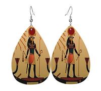 Sole Antico Egizio Grazia Senza Tempo Donna Orecchini Ecopelle Orecchino Goccia Pendenti