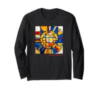Sole Astratto n. 23 - Arte Moderna Astratta Geometrica Maglia a Manica
