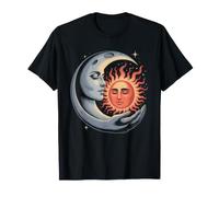 Sole Celeste & Abbraccio Luna - Arte mistica Armonia Cosmica Maglietta