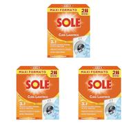 Sole Cura Lavatrice Freschezza di Agrumi, Confezione da 6 Cura Lavatrice da 250 ml
