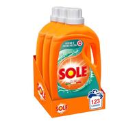 Sole Detersivo Lavatrice Igiene e Freschezza 123 Lavaggi, Formula igienizzante, Detersivo Lavatrice Liquido Igiene e Freschezza rimuove le macchie a basse temperature (Confezione da 3 x 41 lavaggi)