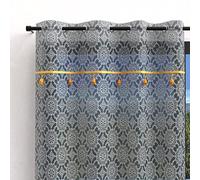 Sole D'OCRE, Navigare io Occhi cotone 135x250 cm Esmeralda