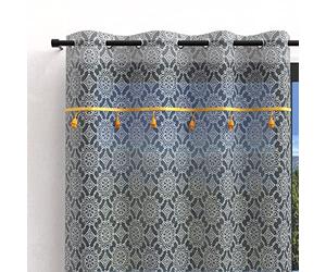 Sole D'OCRE, Navigare io Occhi cotone 135x250 cm Esmeralda