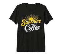 Sole e caffè. Design Ispirato agli Amanti dell'Estate Maglietta Premium