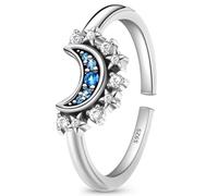 Sole e Luna Anello Donna Set Argento 925 Regolabile