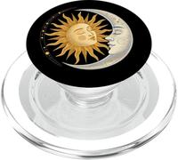 Sole e Luna Viso Abbracciano Armonia Cosmica Arte PopSockets PopGrip per MagSafe