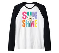 Sole, Estate. Raggi di Sole Maglia con Maniche Raglan