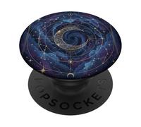 Sole, Luna e Stelle Pianeti celesti estetici PopSockets PopGrip Adesivo
