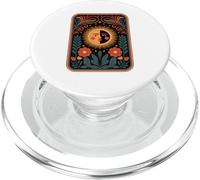 Sole Luna Volto Arte Celeste Fiori Simmetria Mistica PopSockets PopGrip per MagSafe