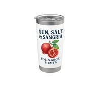 Sole, Sale & Sangria - Sol, Sabor, Siesta Bicchiere termico in acciaio inox doppia parete